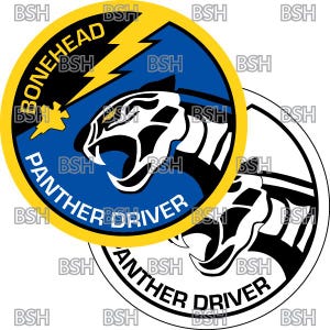 95th Jagdgeschwader (Tyndall AFB) Bonehead Patch Vektor-Bilddateien (.ai, .pdf, & .svg Formate) plus Raster (.png und .jpg)
