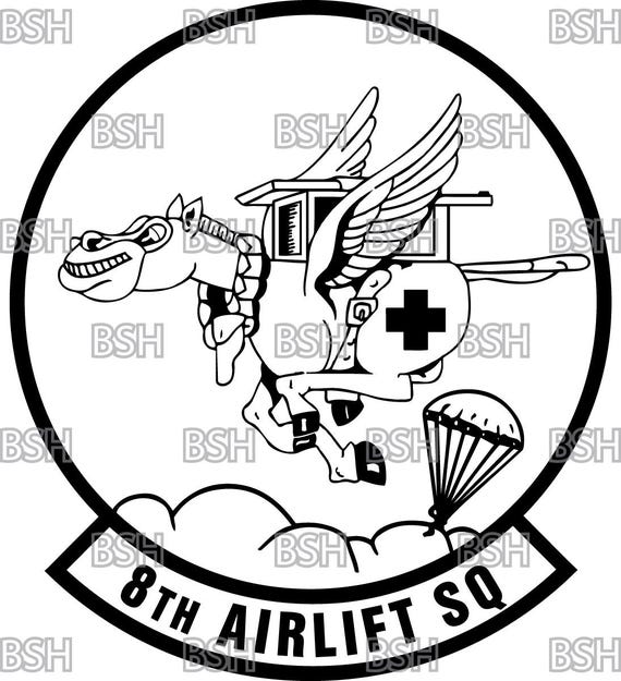 8th Airlift Squadron (mcchord AFB) Patch Vector Image Files (.ai