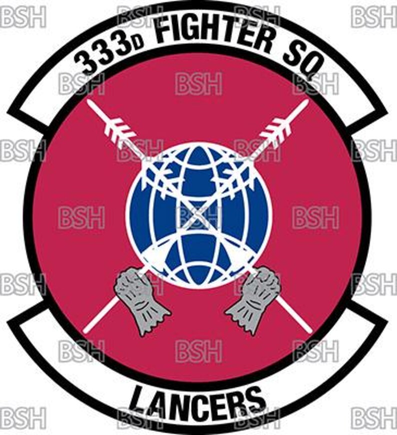 333rd Fighter Squadron (seymour-johnson AFB) Patch Vector Image Files ...