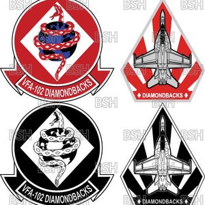 VFA-102 (MCAS Iwakuni) Patch Vector Image Files (.ai, .pdf, & .svg Formats) plus Rasters (.png and .jpg)