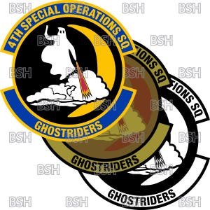 4th Special Geschwader (Hurlburt Field) Aufnäher Vektor-Bilddateien (.ai, .pdf, & .svg Formate) plus Raster (.png und .jpg)