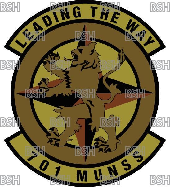 701st Munitions Support Squadron (kleine Brogel) Patch Vector Image ...