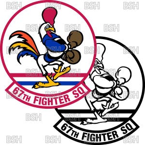 67th Fighter Squadron (Kadena AB) Patch Vector Image Files (.ai, .pdf, & .svg Formats) plus Rasters (.png and .jpg)