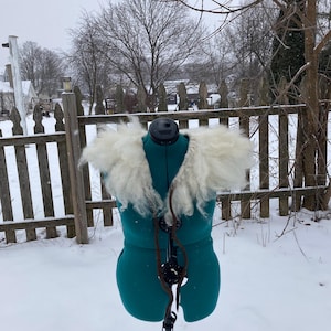 Manteau Valkyrie - Col châle en laine viking