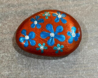 Boho Flowers Garden Rock