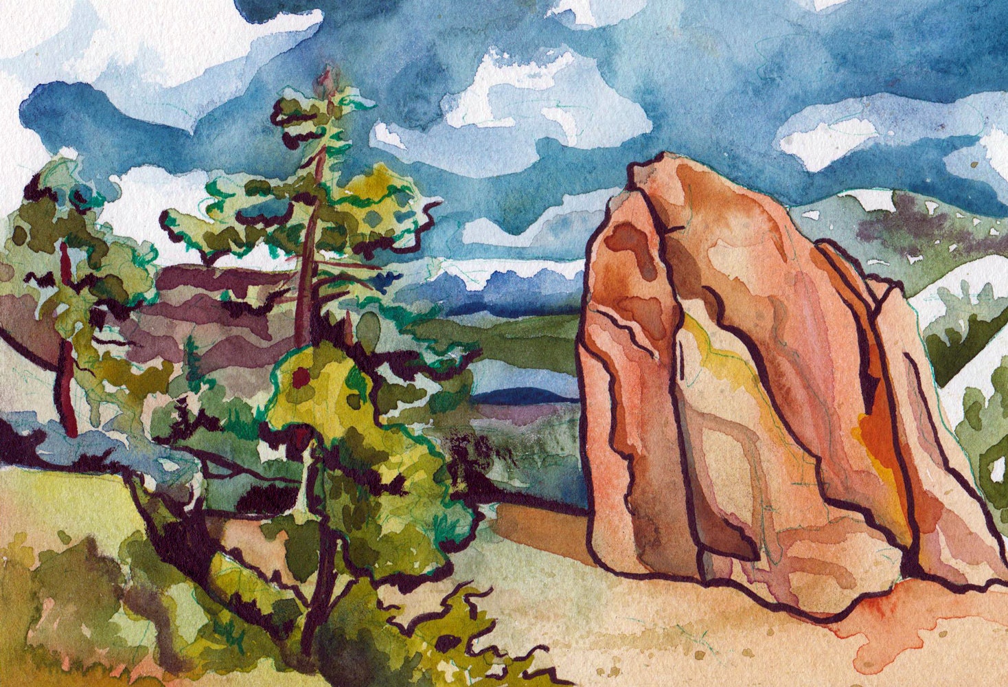 Balzer Designs: Art Journal Every Day: Watercolor Rocks