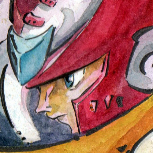 zero art prints mega man painting wall hanging for geeks