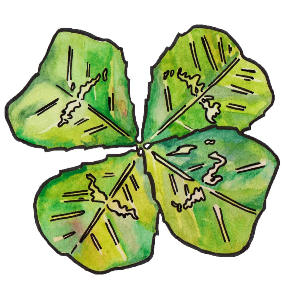 Four Leaf Clover Clipart Graphic by tealazzoclipart · Creative Fabrica
