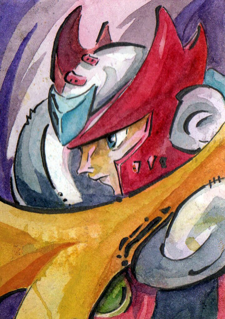 zero art prints mega man painting wall hanging for geeks