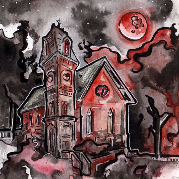 Halloween Pleine Lune Tapisserie Tenture Murale Horreur Halloween Nuit Robe De Cerf Noir Mur Art Couverture Chambre Salon Dortoir Décoration de La Maison Durable traité