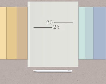 GoodNotes Digital Notebook: 66 Template Pages, Lined, Grid, Dotted (PDF)