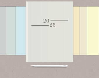 Digitaal notitieboek: GoodNotes-sjablonen, gelinieerd, raster, Cornell (pdf)