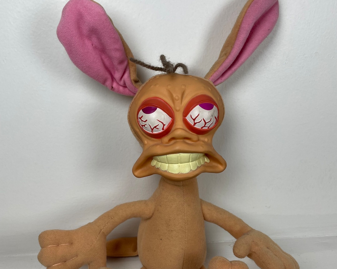 Vintage 1992 Nickelodeon Ren Plush Toy From Ren Stimpy Made by Mattel Etsy UK