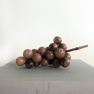 Vintage Italian Alabaster Grapes Full Cluster- Gorgeous!