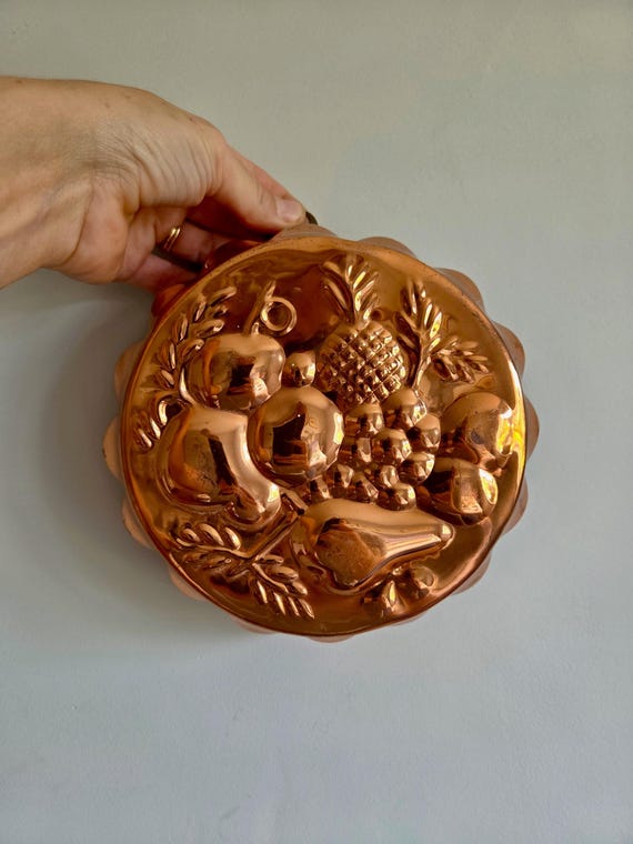 Vintage Scandinavian Scallop Copper Mould