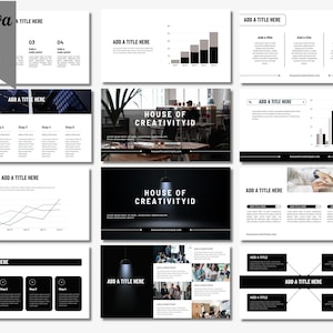 Maak een blijvende indruk: professionele presentatiesjablonen Ontwerp eenvoudig je eigen pitchdecks, bedrijfsplannen en bedrijfsdia's
