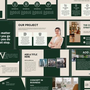 Modern Business Presentation Template: Editable Pitch Deck (PPTX & Canva Link)