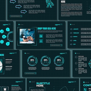 Modern Technology Business Presentation Template| Futuristic PowerPoint Template | Innovative PPT Design | Next-Generation PPT Template