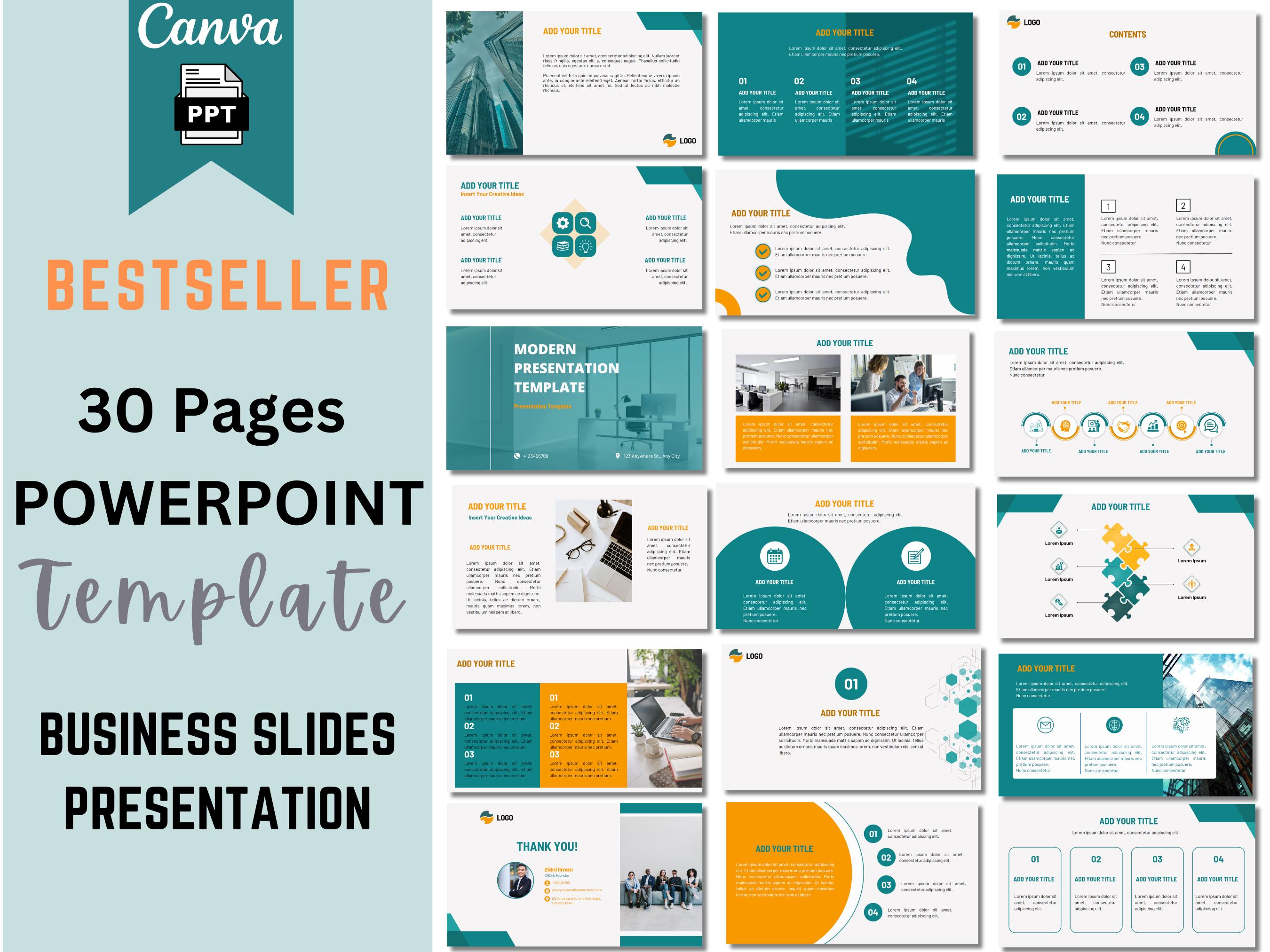 Editable Powerpoint Template Design With Modern Powerpoint Infographics ...
