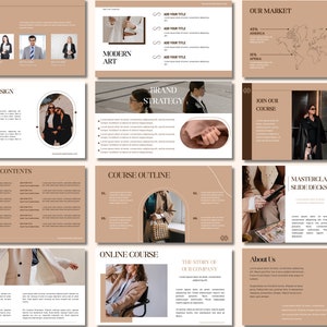 Editable Canva PowerPoint Template: 30-Slide Webinar Course Presentation (Instant Download)