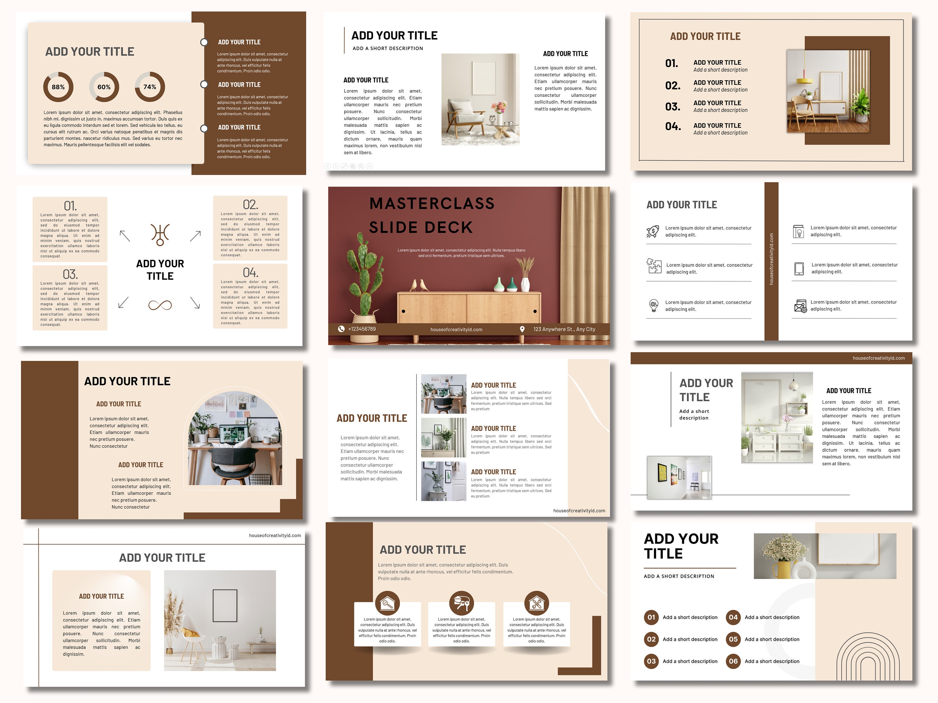 Modern Powerpoint Template: Editable Infographics for Canva & PPT - Etsy