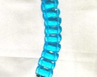 Boho Beaded Apple Watch Band: Blue Glass Iwatch Strap