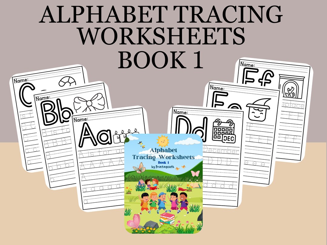 Alphabet Tracing Worksheeets Handwriting Practice Sheets for Kids