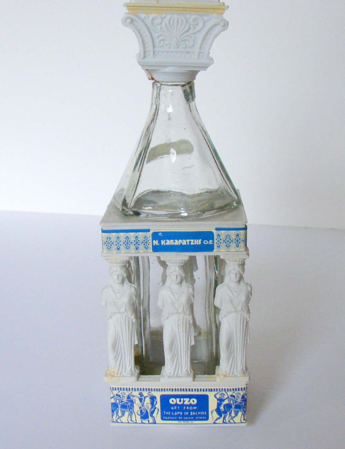 Vintage Ouzo Collectible Decorative Miniature Bottle Etsy