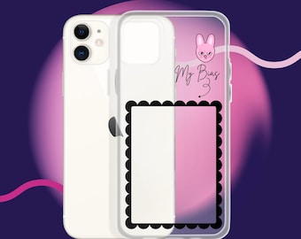 Estuche transparente con marco para tarjeta fotográfica "My Bias" de SKZ Changbin para iPhone®