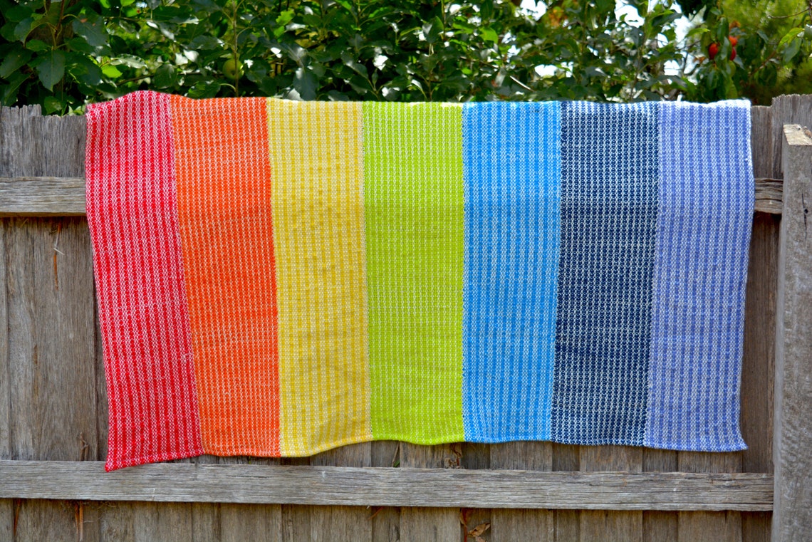 Rainbow Lap Blanket PDF Pattern for Rigid Heddle Loom Digital Etsy