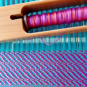 Rigid heddle weaving pattern, The Ripple Scarf, PDF pattern, digital download image 4
