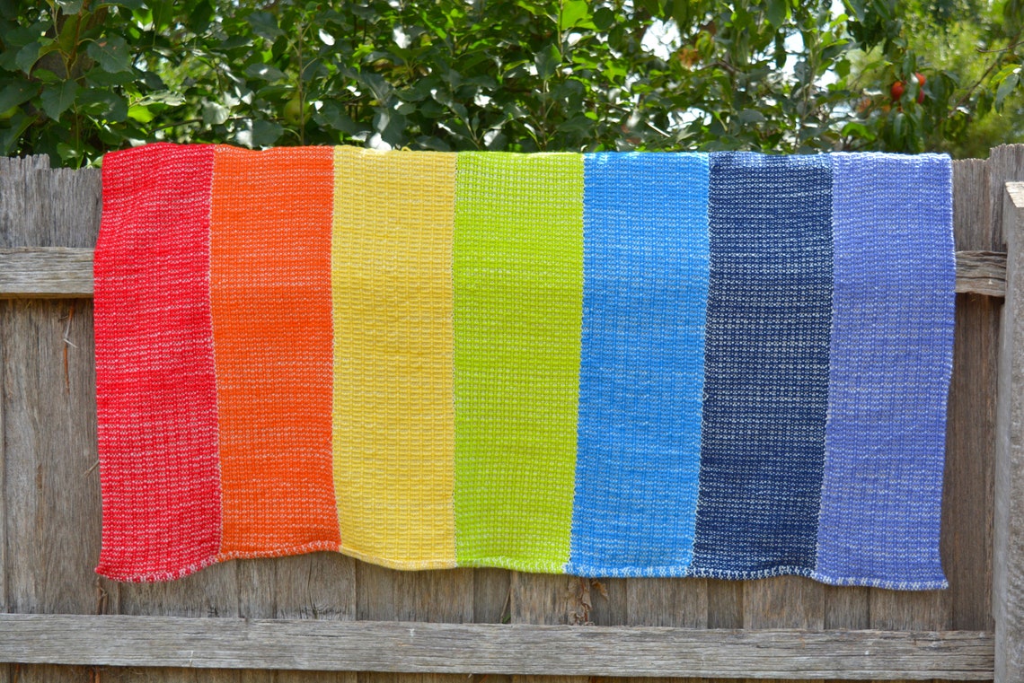 Rainbow Lap Blanket PDF Pattern for Rigid Heddle Loom Digital Etsy