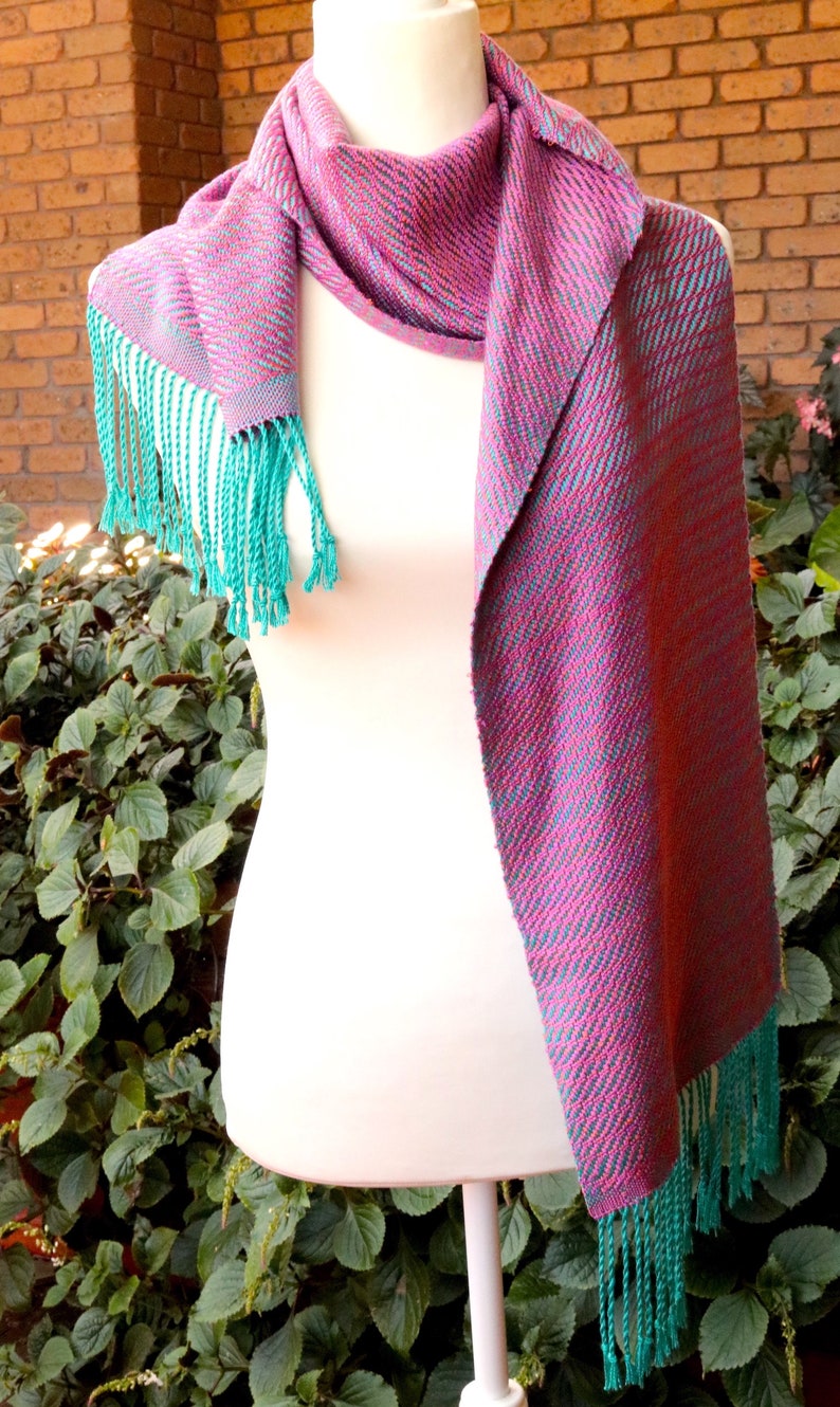 Rigid heddle weaving pattern, The Ripple Scarf, PDF pattern, digital download image 2