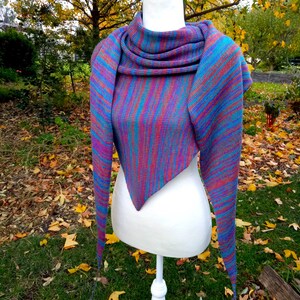 Knitting machine pattern, Triangle Shawl, PDF digital download image 4