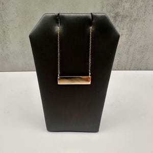 Nameplate Necklace in 14kt Yellow Gold - 19", 3.5g, Lobster Clasp, Pre-Loved