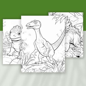 Dinosaur Kids Coloring Book, Dinosaurs Activities, 40 Dinosaur Pictures ...