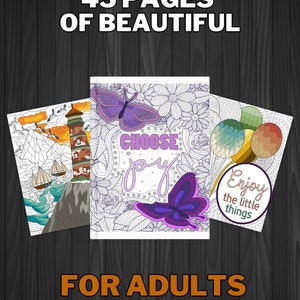 Quotes Coloring Page, Floral Mental Health Coloring Pages, Adult Coloring Pages, Inspirational Positive Affirmations, Digital Coloring,
