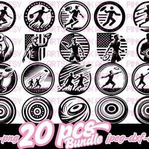 frisbee bundle sg png jpeg dxf eps flying disc sport frisbee sport clipart frisbee svg frisbee USA catching flying disc sport games frisbee