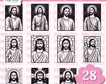 Jesus Christ SVG PNG Bundle: Catholic Designs for Cricut (Digital Download