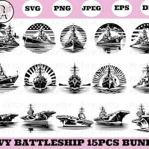 battleship bundle svg png aircraft carrier ship navy warship navy ship cliparts destroyer ship svg cliparts warship cricut warship laser cut