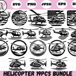 helicopter bundle svg png jpeg dxf eps helicopter emblem helicopter line art helicopter vector for cricut helicopter clipart helicopter svg