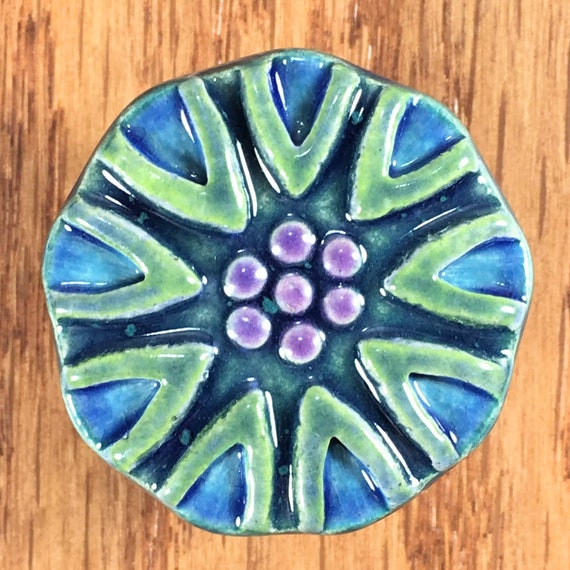 Sarichelle Knob Ceramic Stoneware Pull Cabinet Knobs Etsy