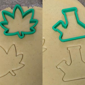 Keks-Ausstecher-Set: Cannabisblatt & Bong – Für deine "high"-class Backideen!