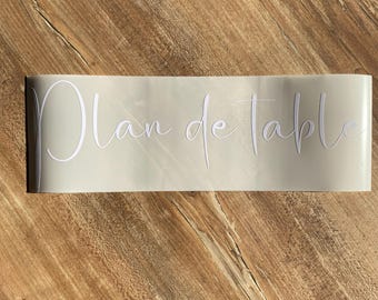 Table plan stickers