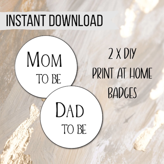 baby shower mom to be dad to be instant download diy printable etsy