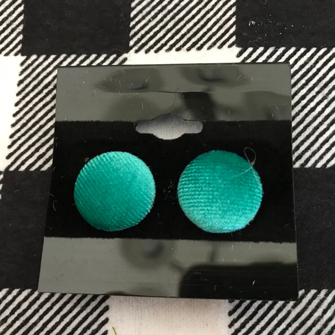 Beautiful Velvet Earrings, Earrings, Velvet Earrings, Pear Green Velvet