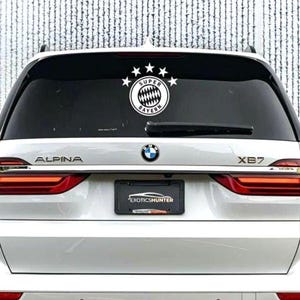 Adesivo per auto SUPER BAYERN – Adesivo con logo FC Bayern Monaco per auto, lunotto posteriore
