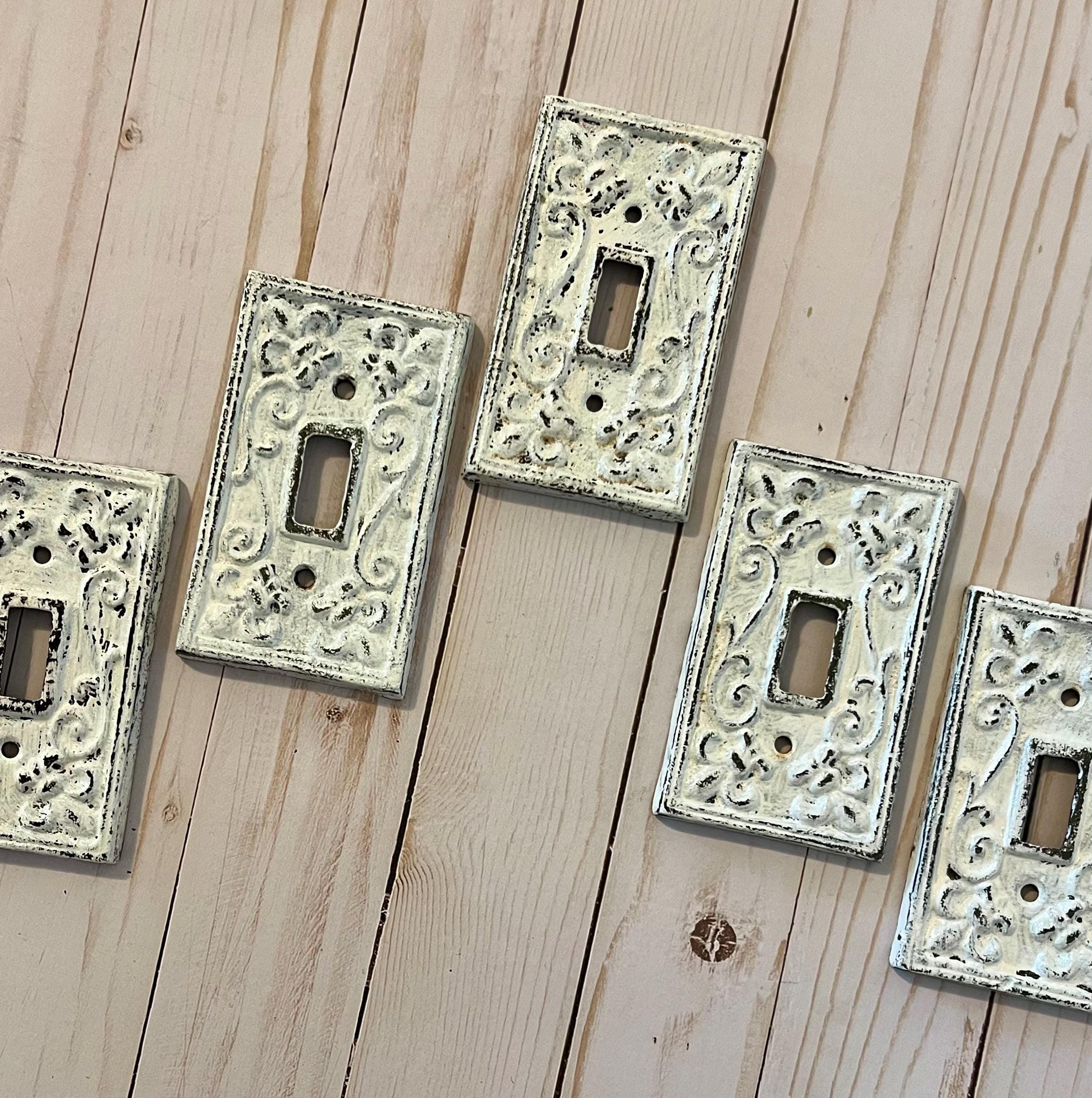 Placca da parete fluorescente al buio, copertura per interruttore della luce a 2 vie, piastra decorativa per interruttore elettrico, per cucina, bagno, camera da letto, prese elettriche, decorazione