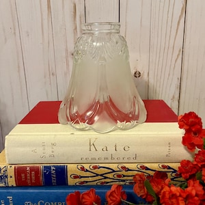 Vintage Glass Light Pendant Globe ~ Sconce Lighting ~ Vintage Lighting ~ Replacement Globe ~ Glass Light Shade ~ Candle Globe ~ Ornate Glass