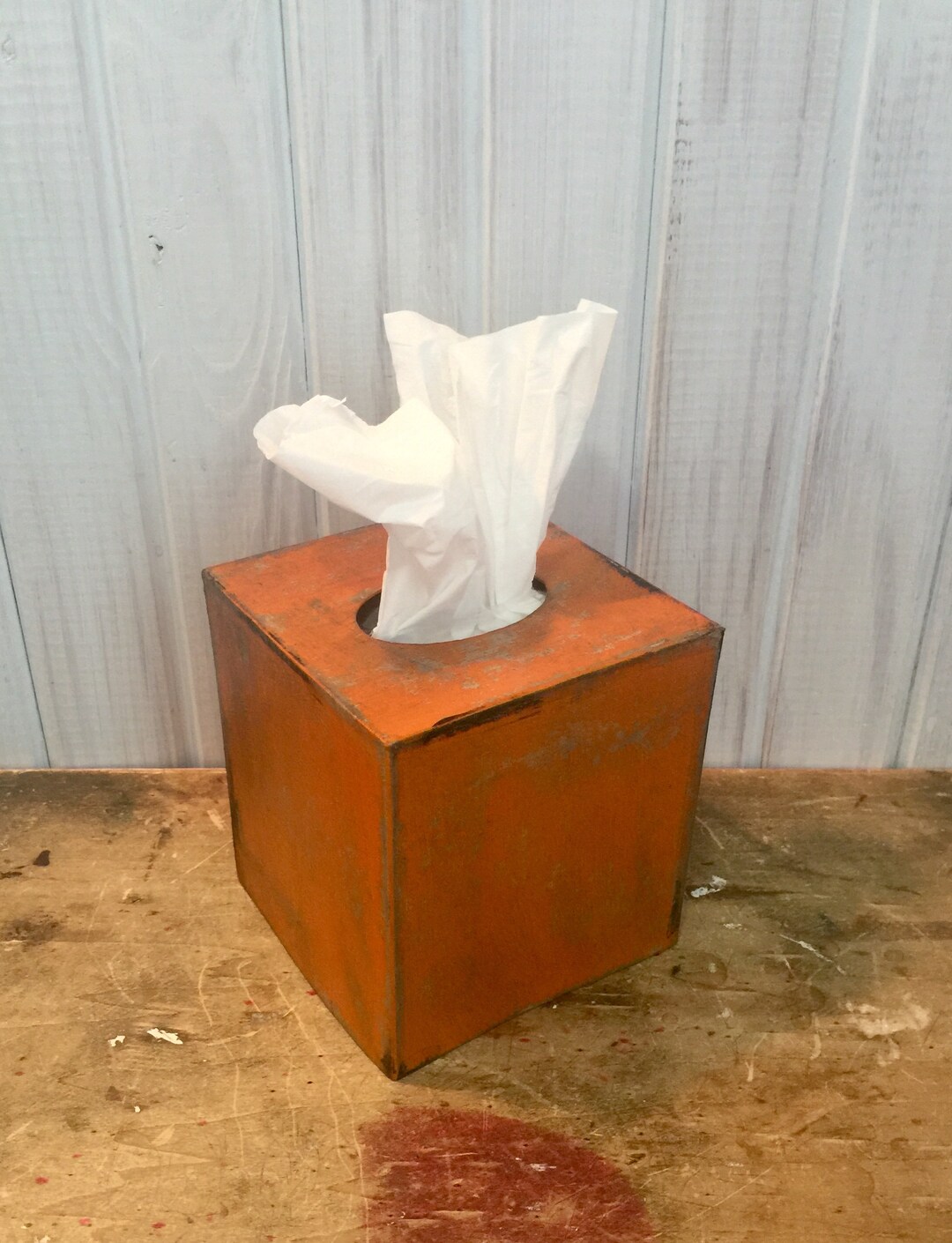 Burnt Orange Tissue Box Keenex Holder Square Tissue Box Holder Paper
